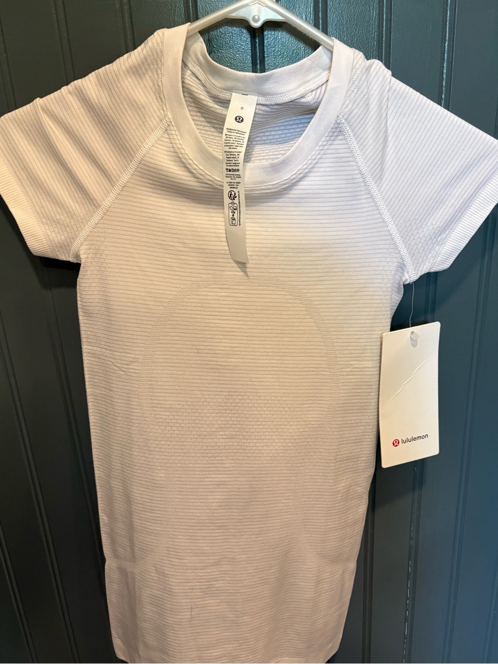Lululemon Swiftly White Short Sleeve Athletic Top